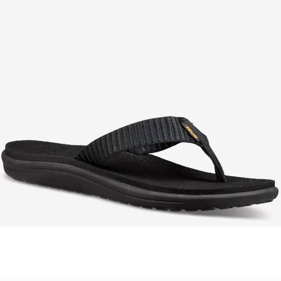 Teva Voya Flip Flop, Black Size 8 Medium Width - Picture 2 of 6